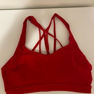 Lululemon Free to be Serene bra size 6, red